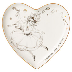 Тарелки тарелка LEFARD Wonderland Алиса 15см сердце фарфор