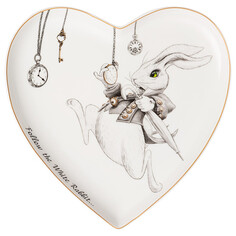 Тарелки тарелка LEFARD Wonderland Кролик 21,5см сердце фарфор