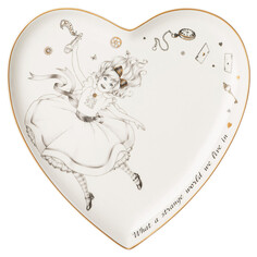 Тарелки тарелка LEFARD Wonderland Алиса 21,5см сердце фарфор