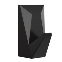 Крючки и планки для ванной комнаты крючок одинарный ICE KLEBER нерж.сталь черный Fora