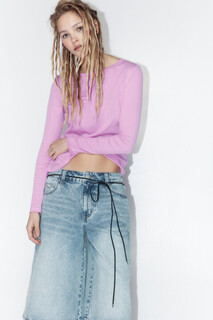 джемпер женский Лонгслив приталенный из хлопка Befree