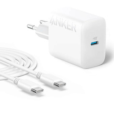 Зарядное устройство Anker A2347 312 USB-C 20W + кабель USB-C ANK-B2347G21-WT