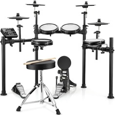 Электронные ударные установки Donner DED-200P 5 Drums 3 Cymbals (в комплекте аксессуары)
