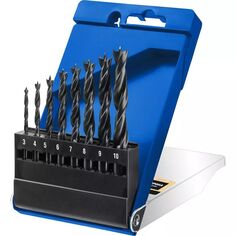 Набор спиральных сверл Зубр 29421-H8_z01 по дереву, М-образная заточка 8 шт (3-4-5-6-7-8-9-10 мм)