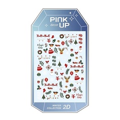 PINK UP Наклейки для ногтей DECOR WINTER COLLECTION 2D переводные