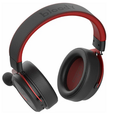 Наушники A4Tech Bloody MR590 Sports красные, 1.5м, мониторные, BT/Radio/3.5mm, оголовье (1971784)