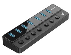 Концентратор Vention CHXB0 OTG USB 3.0 на 7 портов черный