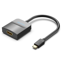 Конвертер Vention TDCBB мультимедиа USB Type C M/HDMI F черный