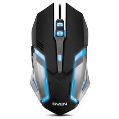 Мышь Sven RX-G740 SV-018344 USB (5+1кл. бесш. кл. 800-2400DPI, SoftTouch, подсветка)