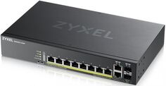 Коммутатор ZYXEL GS2220-10HP GS2220-10HP-EU0101F L2, PoE+, rack 19", 8xGE PoE+, 2xCombo (SFP/RJ-45), бюджет PoE 180 Вт, автономное/облачное управление