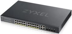 Коммутатор управляемый ZYXEL GS192024HPV2-EU0101F интеллектуальный High Power PoE Gigabit Ethernet с 24 разъемами RJ-45 и 4 SFP-слотами совмещенными с