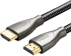 Кабель интерфейсный UGREEN HD131 50109_ HDMI Carbon Fiber Zinc Alloy, 3м, цвет: серый
