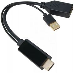 Переходник VCOM CG599E-0.15M HDMI (M), USB=>DP (F) 4K/60Hz 0.15м