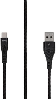 Кабель TFN TFN-CFZUSBCUSB1MBK USB Type-A/USB Type-C, 1м, forza, black