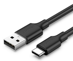 Кабель интерфейсный UGREEN 60116 USB-A 2.0 to USB-C nickel plating, 1 м, черный