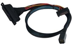 Кабель Procase CBL-SASHD-U3-6 для подключения корзин, SFF-8643 (mini SAS HD) к U.3, 60cm