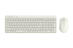 Клавиатура и мышь Wireless A4Tech FG2300 AIR BEIGE клав:бежевая мышь:бежевая, USB, slim (1971896)