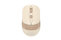 Мышь Wireless A4Tech Fstyler FG10CS Air бежевая/коричневая, оптическая, 2000dpi, silent, USB, 4but (1968101)