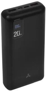 Аккумулятор внешний универсальный AccesStyle Arsenic II 20PQD 20000мAч, черный