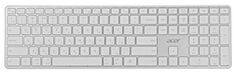 Клавиатура беспроводная Acer OKR301 ZL.KBDEE.015 белый/серебристый USB, BT/Radio slim Multimedia