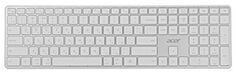 Клавиатура беспроводная Acer OKR301 ZL.KBDEE.015 белый/серебристый USB, BT/Radio slim Multimedia