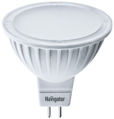 Лампа светодиодная Navigator NLL-MR16-3-230-6.5K-GU5.3 (уп/10шт), 3Вт, 220-240В, 6500К, 255лм, GU5.3, 50х50мм, рефлектор, матовая (94381)