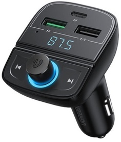Зарядное устройство автомобильное UGREEN CD229 80910 FM,BT, Transmitter Car Charger+TF Slot, черный