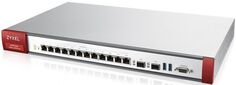 Межсетевой экран ZYXEL ATP700 Rack, 12 конфигурируемых (LAN/WAN) портов GE, 2xSFP, 2xUSB3.0, AP Controller (8/264), Device HA Pro, NebulaFlex Pro, с п