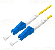 Кабель патч-корд LAZSO PC-SU-LC/LC(3m) оптический, одномодовое волокно 9/125мкм, LC-LC, UPC, LSZH(малодымный компаунд, диаметр 2мм), 3м