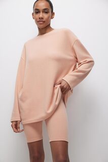 Лонгслив оверсайз из мягкого трикотажа Cozy Wear Belle You