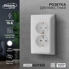 Розетка двухместная luazon lighting