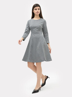 Платье женское серое мини с паттерном Mark Formelle