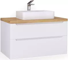 Тумба белый глянец 99,5 см Jorno Wood Wood.01.100/P/W