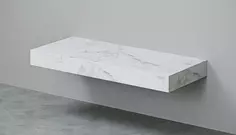 Столешница белый мрамор 120 см без отверстий Velvex Unique Unit st.UNI.120-630