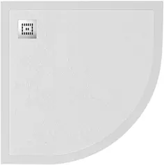 Душевой поддон из литьевого мрамора 80x80 см BelBagno TRAY-MR-UNO-R-80-550-35-W-CR