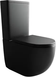 Чаша напольного безободкового унитаза с сиденьем микролифт Ceramica Nova Metropol CN4001-BMB