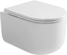 Унитаз подвесной Ceramica Nova Ulma CN4006 безободковый, с сиденьем микролифт, белый