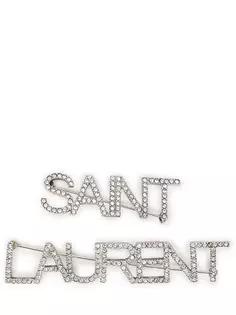 Брошь с кристаллами Saint Laurent