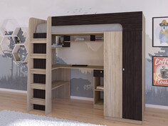 Кровати для подростков Подростковая кровать РВ-Мебель чердак Астра 10 (сонома)
