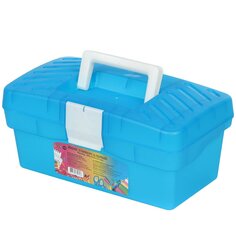 Ящик для инструм, 28.5х15.5х12.5 см, пластик, Profbox, пласт.замок, лоток, К-2, 610706, голуб