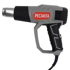 Фен строительный Ресанта, ФЭ-2000ЭК, 2000 Вт, 500 л/мин, 50 °C, 550 °C, 3 скорости, 75/2/2