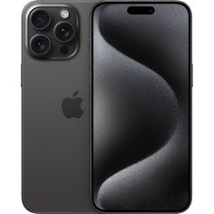 Смартфон Apple iPhone 15 Pro 128 ГБ Dual SIM титановый черный