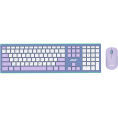 Комплект клавиатуры и мыши Acer OCC200 зеленый, фиолетовый