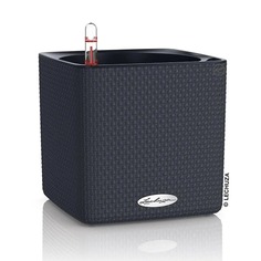 Кашпо с автополивом Lechuza trend cube 17x17 см уголь