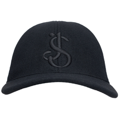 Черная кепка из шерсти с логотипом Jil Sander