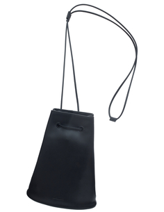 Кожаная сумка-ведро с завязками Jil Sander
