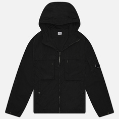 Мужская куртка ветровка C.P. Company Chrome-R Hooded, цвет чёрный, размер 48