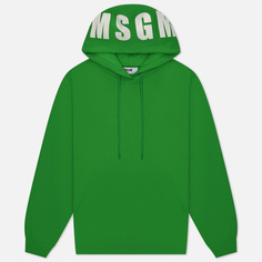 Женская толстовка MSGM Macrologo Print Hoodie, цвет зелёный, размер L