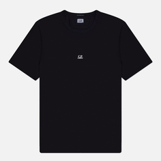 Мужская футболка C.P. Company 70/2 Mercerized Jersey Logo, цвет чёрный, размер S