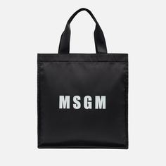 Сумка MSGM Shopping Tote, цвет чёрный